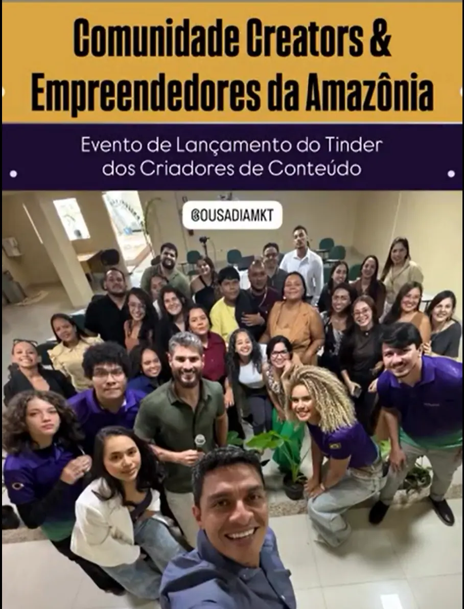 Evento de lançamento da Comunidade Creators da Amazônia, fevereiro de 2026